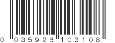 UPC 035926103108