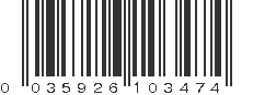 UPC 035926103474