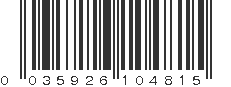 UPC 035926104815