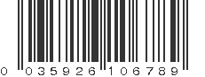 UPC 035926106789