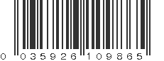 UPC 035926109865