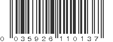 UPC 035926110137