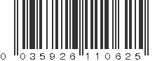 UPC 035926110625