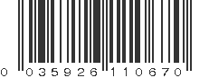 UPC 035926110670