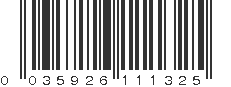 UPC 035926111325