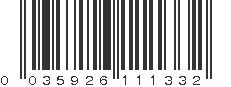 UPC 035926111332