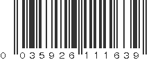 UPC 035926111639