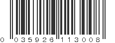 UPC 035926113008