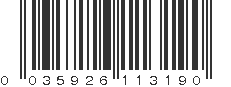 UPC 035926113190