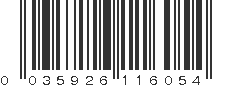 UPC 035926116054