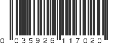 UPC 035926117020