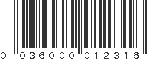 UPC 036000012316