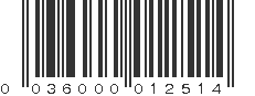 UPC 036000012514