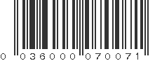 UPC 036000070071