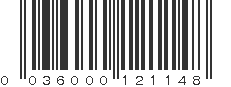 UPC 036000121148