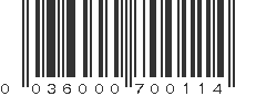 UPC 036000700114