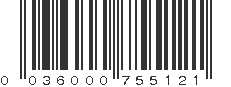 UPC 036000755121