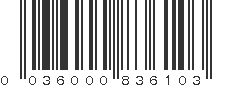 UPC 036000836103