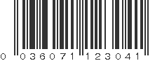 UPC 036071123041