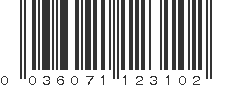 UPC 036071123102