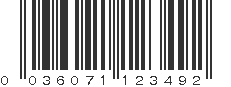 UPC 036071123492