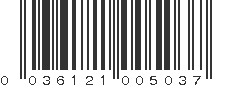 UPC 036121005037