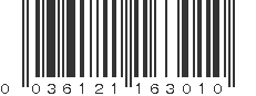 UPC 036121163010