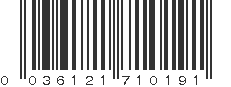 UPC 036121710191