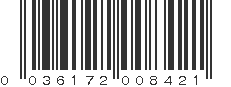 UPC 036172008421