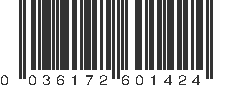 UPC 036172601424