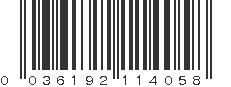 UPC 036192114058