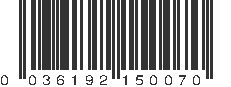 UPC 036192150070