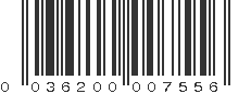 UPC 036200007556