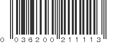 UPC 036200211113