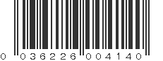 UPC 036226004140