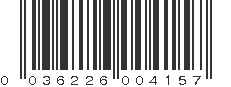 UPC 036226004157