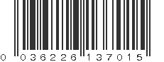 UPC 036226137015