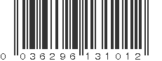 UPC 036296131012