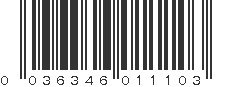 UPC 036346011103