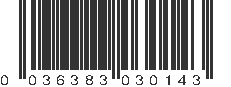 UPC 036383030143