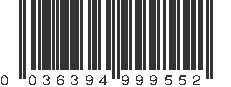 UPC 036394999552