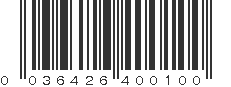 UPC 036426400100