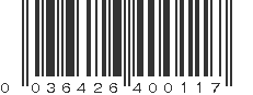 UPC 036426400117