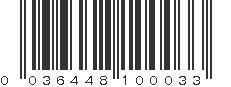 UPC 036448100033