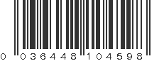 UPC 036448104598