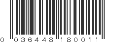 UPC 036448180011