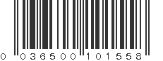 UPC 036500101558