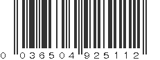 UPC 036504925112