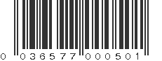 UPC 036577000501