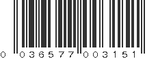 UPC 036577003151